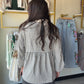 Multi Stripe Charcoal Pullover