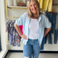 Blue Sawyer Gauze Top