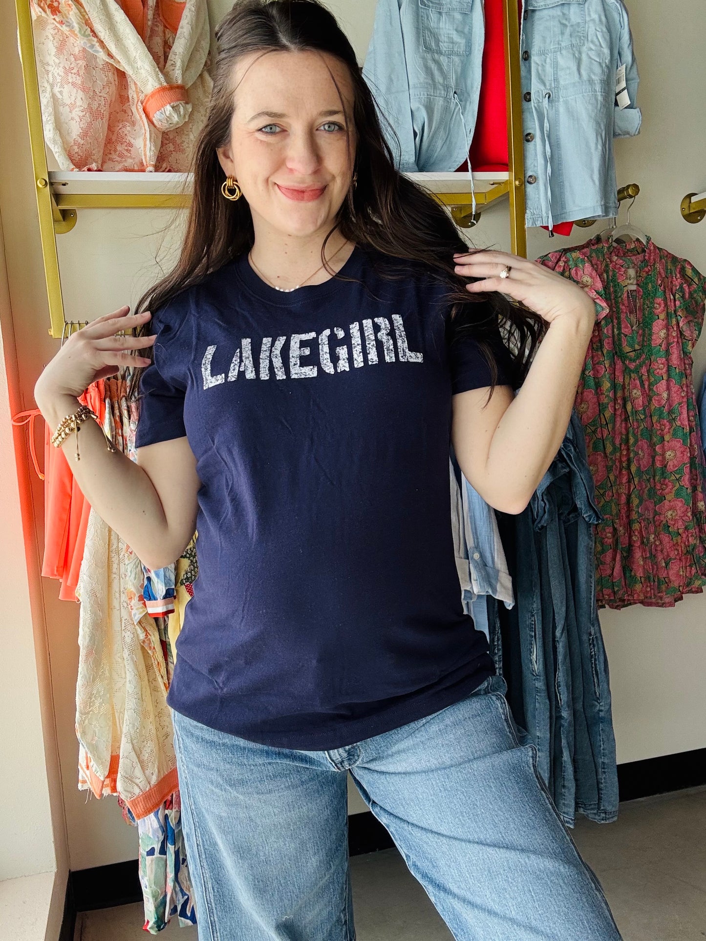 Navy Simply Lakegirl Tee
