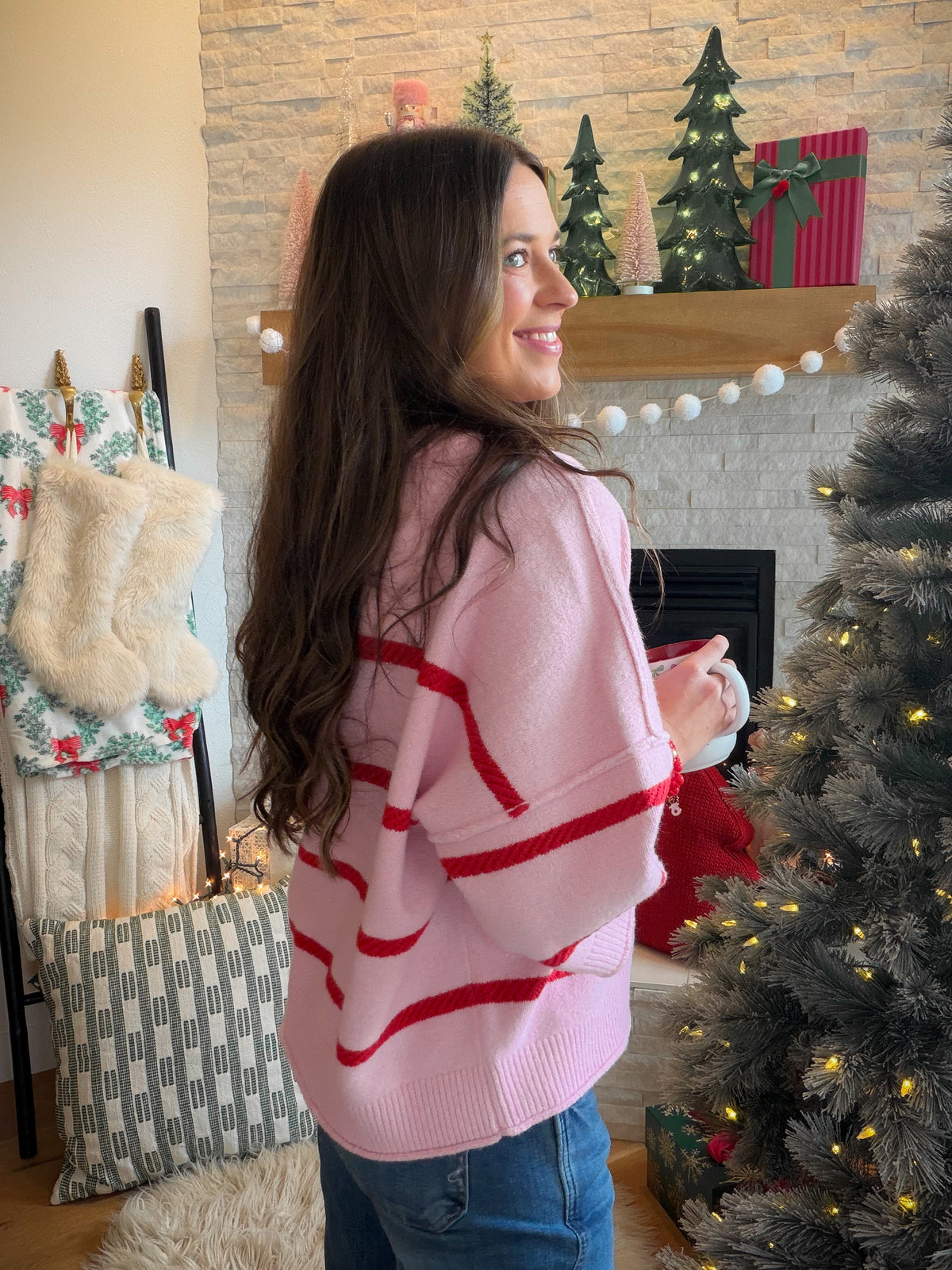 Pink Luxe Crew Sweater