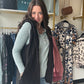 Black Hooded Vest