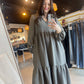 Charcoal Woven Maxi Dress
