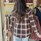 Coffee Ivory Plaid Cassian Shirt