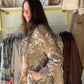 Taupe Velour Floral Blazer