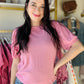 Heathered Pink Katie Cozy Top