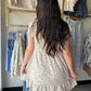 Taupe Smocked Babydoll Dress