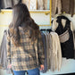 Charcoal Flannel Mix Hoodie