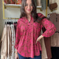 Mocha & Pink Lizzy Top