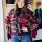 Double Knit Combo Print Cardi