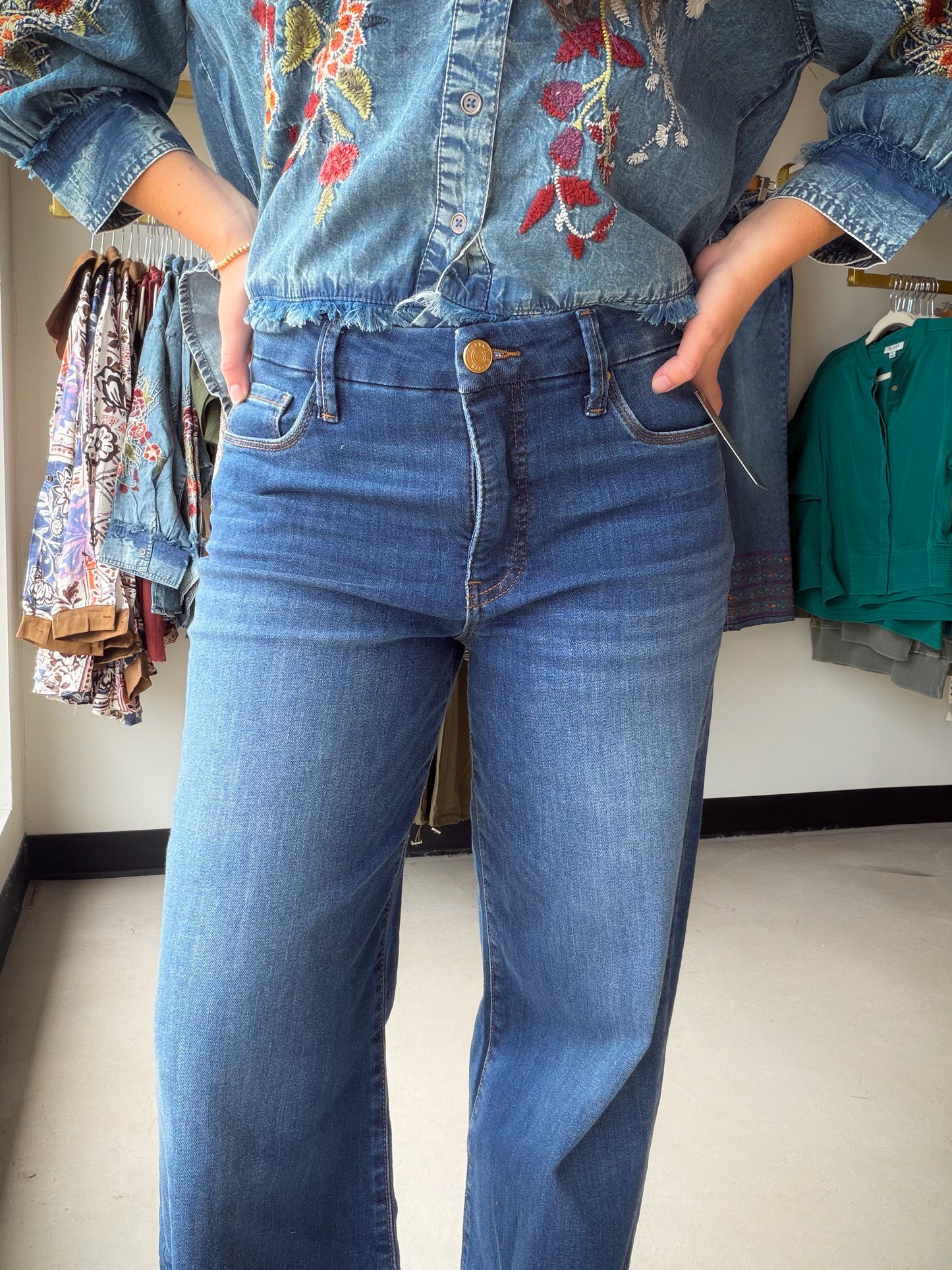 Meg High Rise Wide Leg Denim