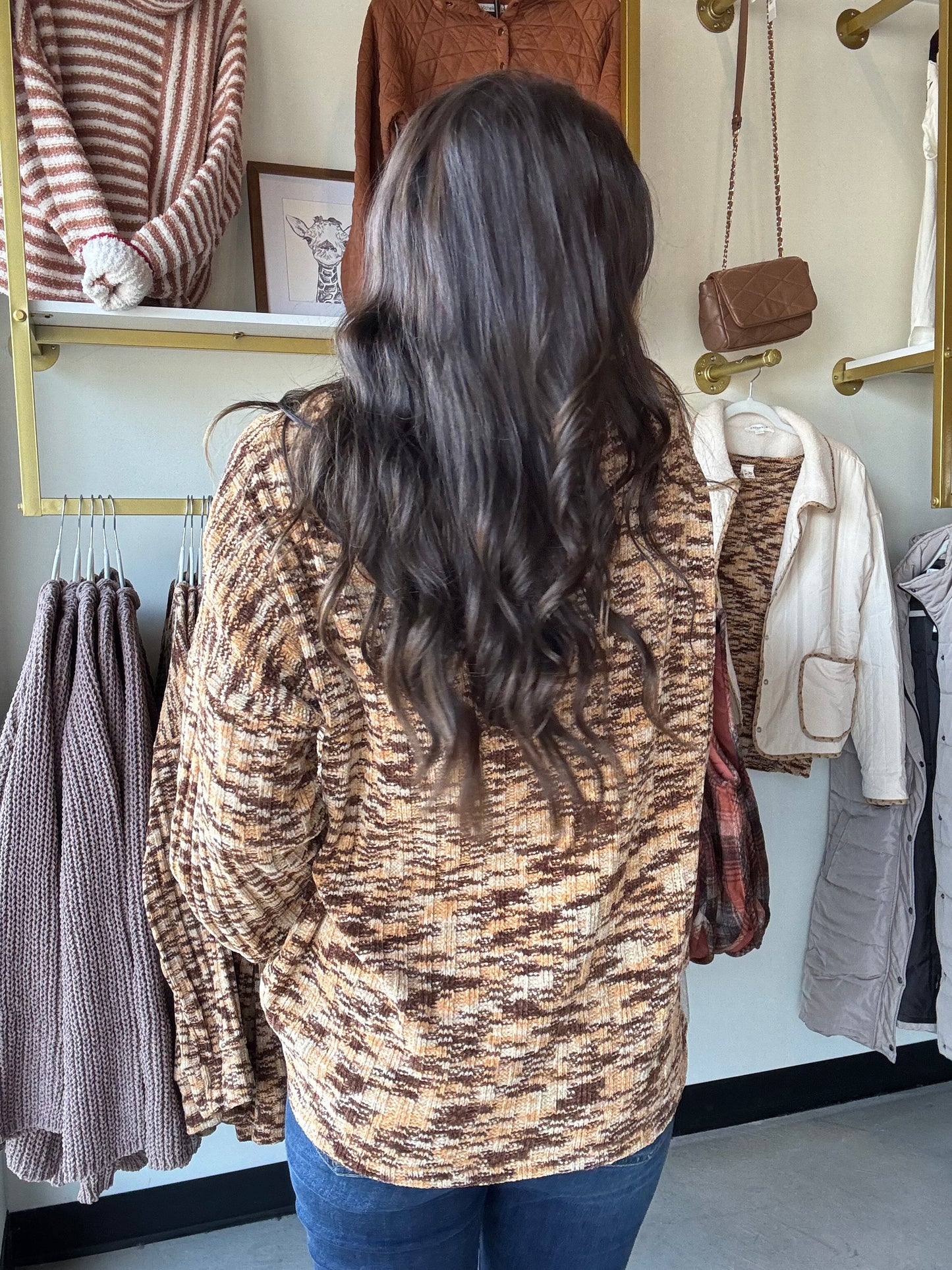 Camel & Brown Cozy Pullover