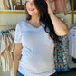 White Chloe Pocket Tee