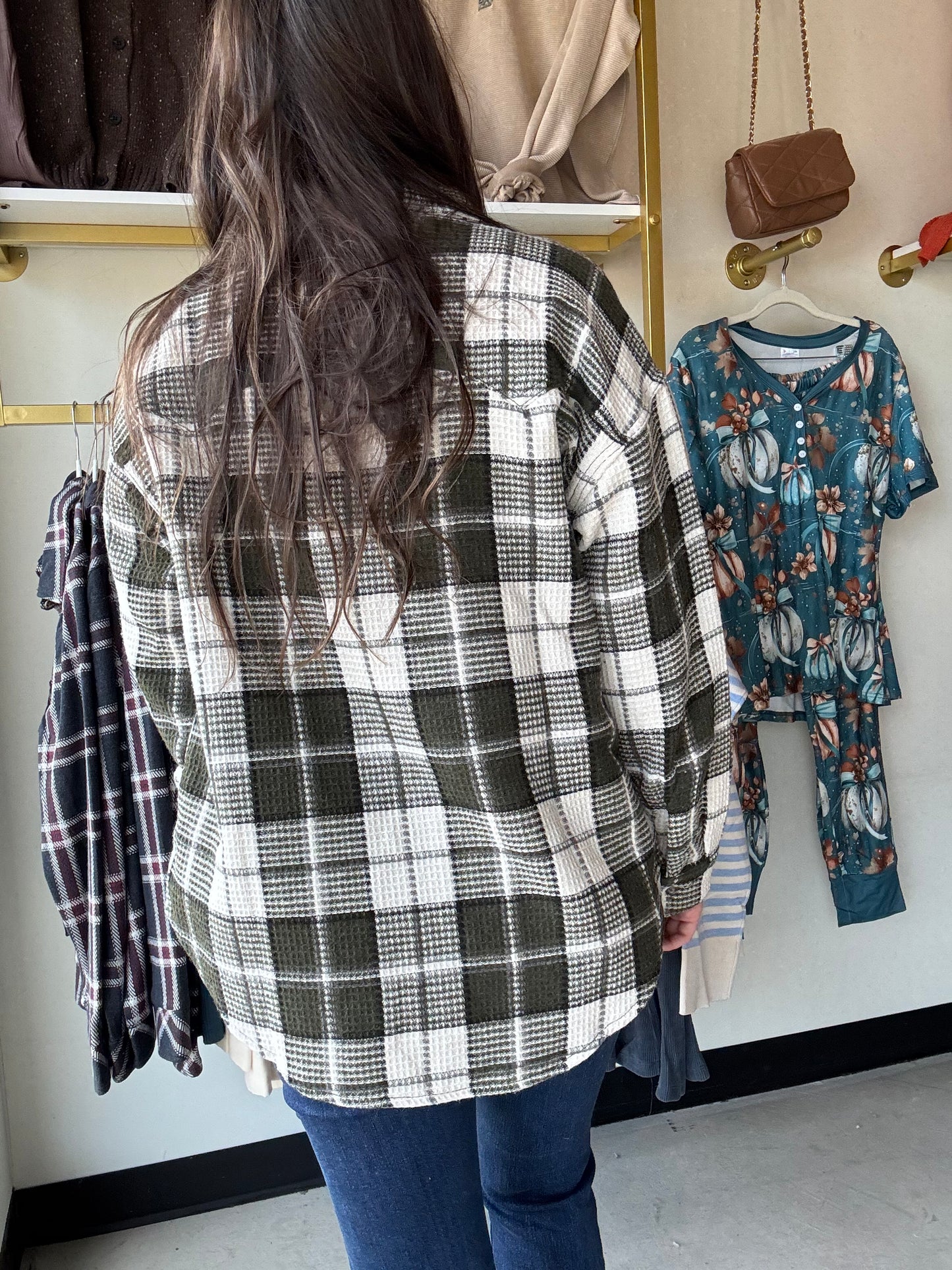 Olive Mix Shacket