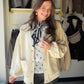 Ecru Terry Sweater Cardi