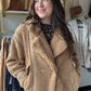 Brown Sherpa Teddy Jacket