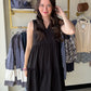 Black Tiered Lizzy Dress