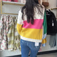 Pink Multi Block Cardigan