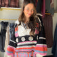 Vibrant Chenille Balloon Sleeve Pullover