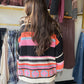 Vibrant Chenille Balloon Sleeve Pullover