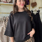 Black Short Sleeve Pullover