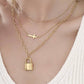 18K STAINLESS STEEL TARNISH FREE LAYERED NECKLACE | 40NK371