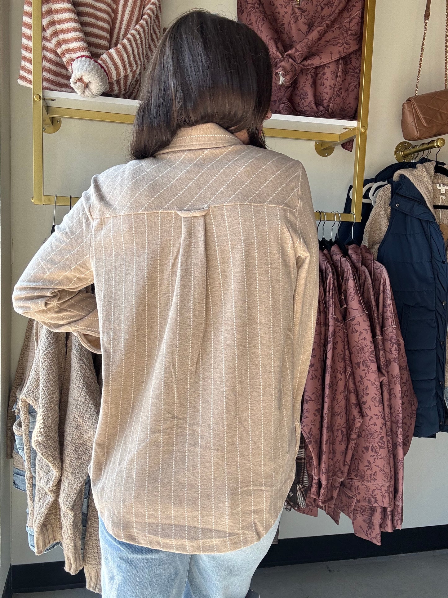 Camel Ivory Cassian Shirt