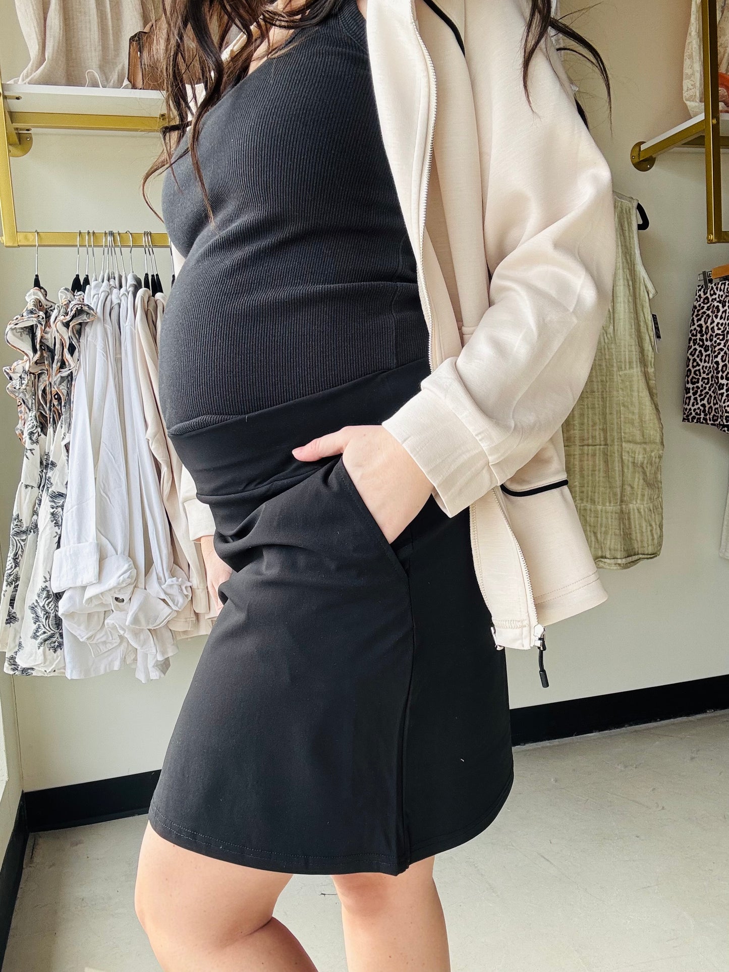 Black Essentials Skort