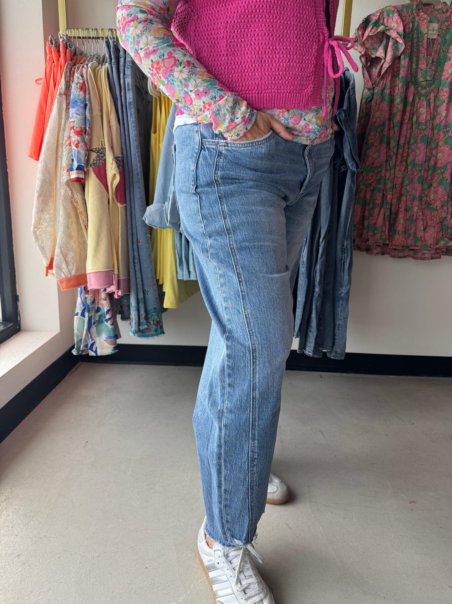 Kate High Rise Barrel Jeans