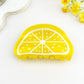 Vibrant Yellow Lemon Fruit Hair Claw Clip