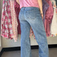 90's Stretch Cuffed Hem Jeans