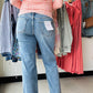 Evermore Cuffed Straight Leg Jeans