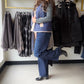 Indigo Skyrise Wide Leg Jean