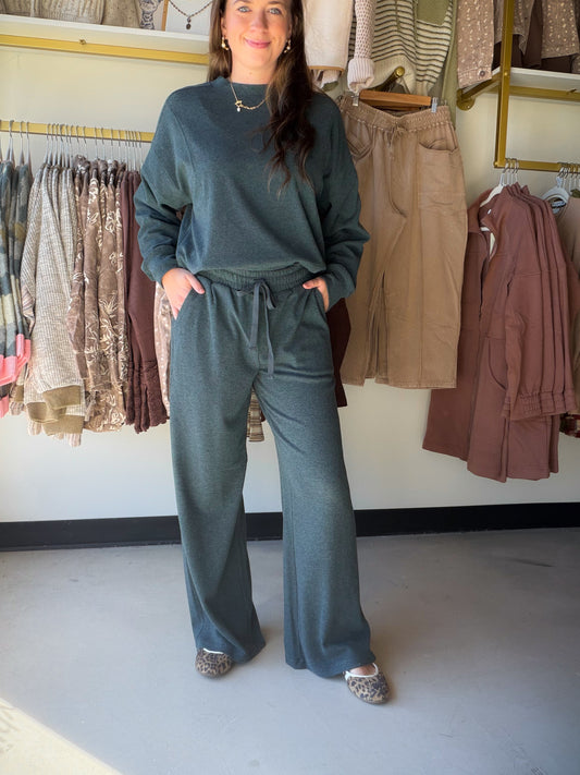 Teal Heather Jasse Bottoms