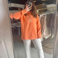 Orange Peel Burnout Hoodie - Lakegirl