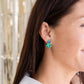 Green Sparkle Christmas Tree Studs