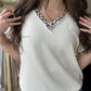 Not Over You Leopard Trim Top
