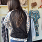 Leopard Sleeve Contrast Top
