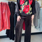 Regina Velvet Wide Leg Pants
