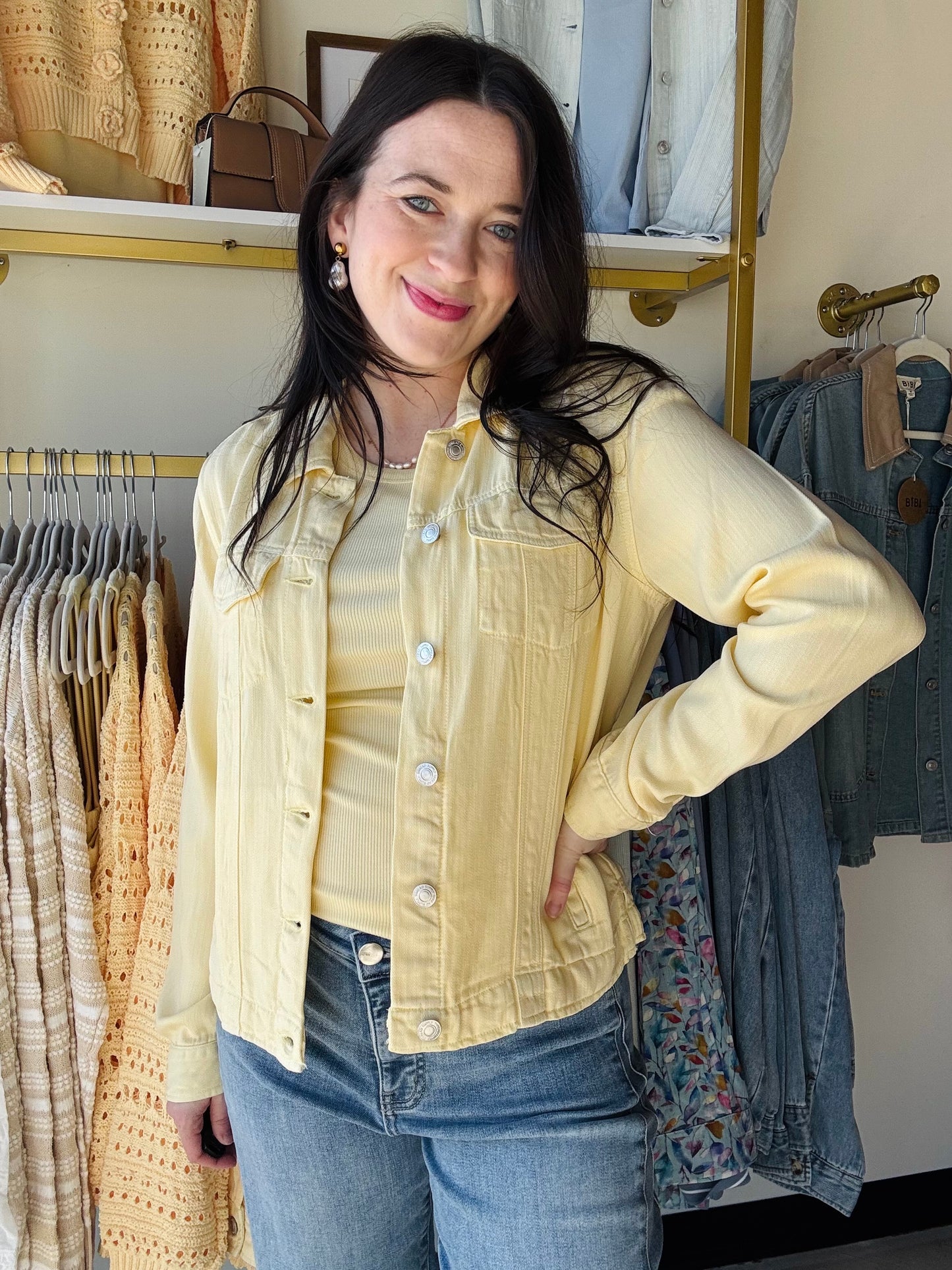 Butter Yellow Jackie Jacket