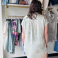 Sage Muted Floral Button Up Dress