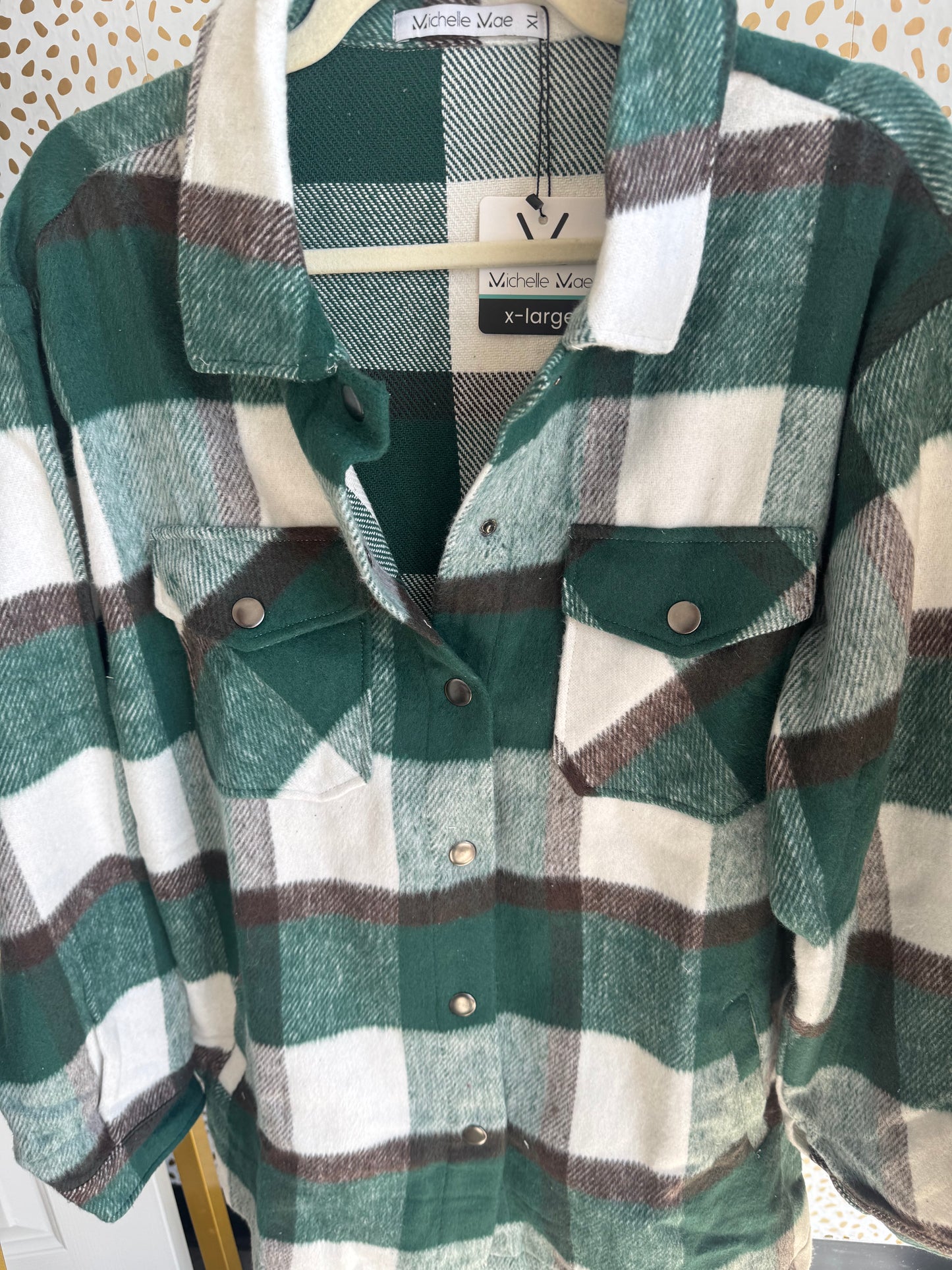 Green Plaid Norah Shacket
