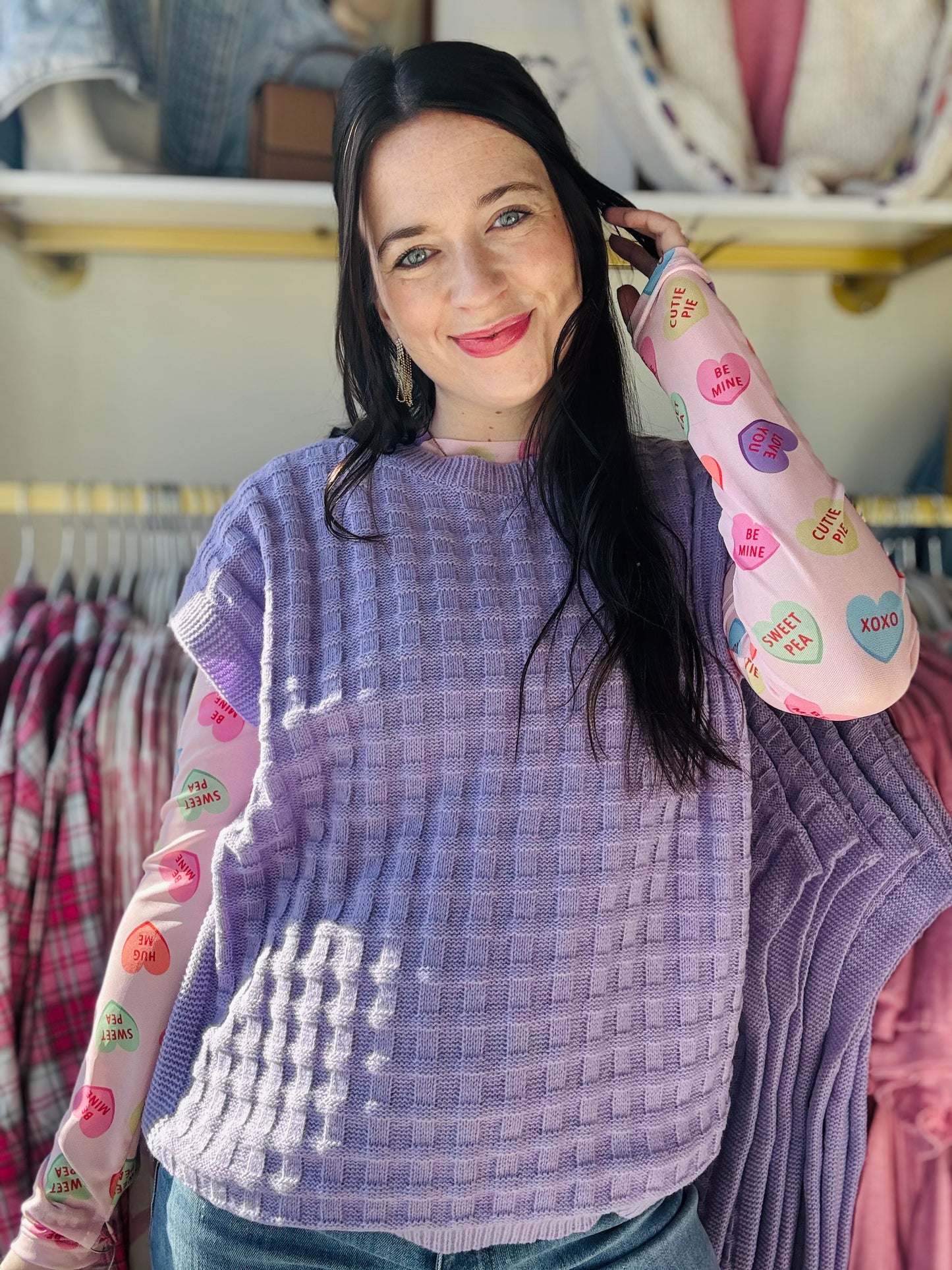 Lavender Kelly Knit Sweater