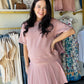 Rose Waffle Knit Pullover