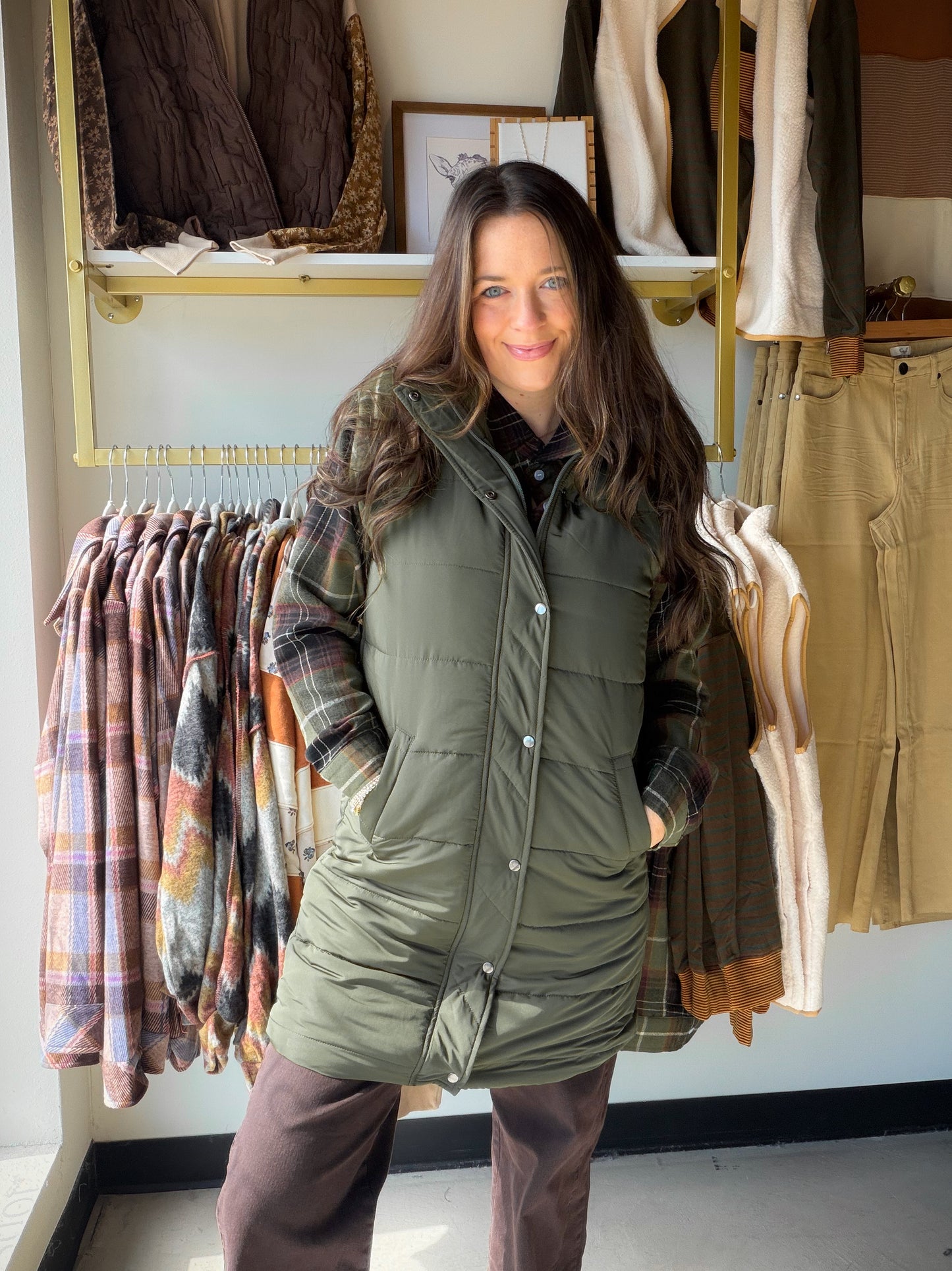 Dark Olive Harlow Vest