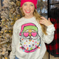 Diva Santa White Crewneck