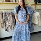 Sky Garden Belted Midi Dress