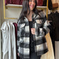 Black & White Plaid Jacket