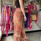 Patch Printed Maxi Pants