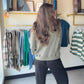 Olive Half Zip Mockneck Sweatshirt