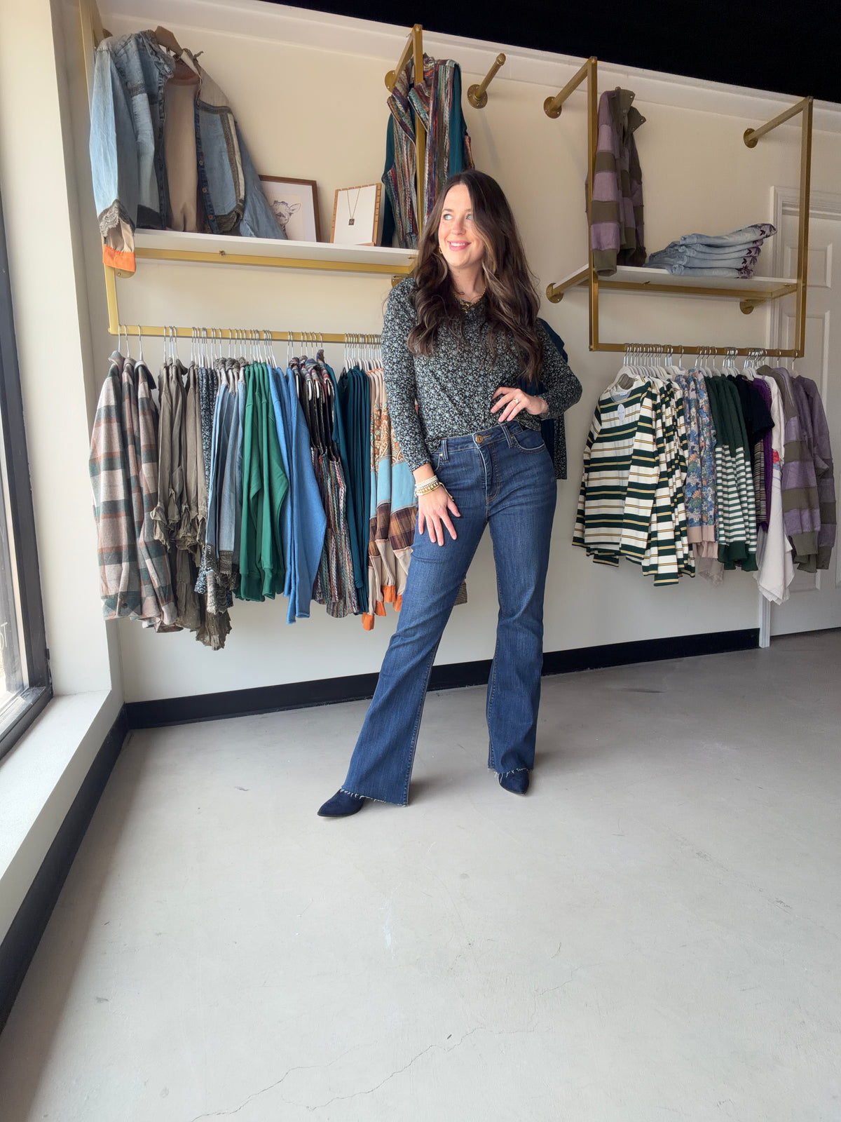 Stella High Rise Flare Jeans
